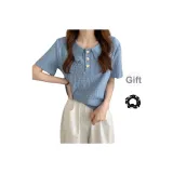 Синий + Резинка для волос) С подарками