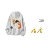 Белый Серый - Флисовая подкладка (Случайный, с подарками Carabiners 1 шт 81158)