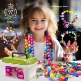 [Поп-стринг Бусины 100 Бусины PCV] + отправить браслет + кольцо + сумка для хранения