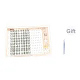 Кошка-Themed Meow Принцесса Клей-Бесплатно Eyelashes (140 Clusters) с щипцами включено