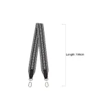 Чёрный Белый Ткань Вязаная