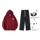 Красный комплект (с модным ожерельем + сумка через плечо)