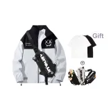 Чёрный и серый цвет (с короткой рукавной рубашкой + сумка через плечо)