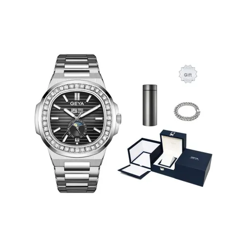 GEYA Автоматический механический механизм Мужские часы 44mm*11mm*44mm Черный