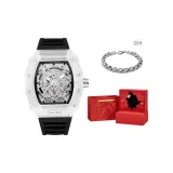 Чёрный Прозрачный [Красный Коробка в форме сердца + Набор браслета]