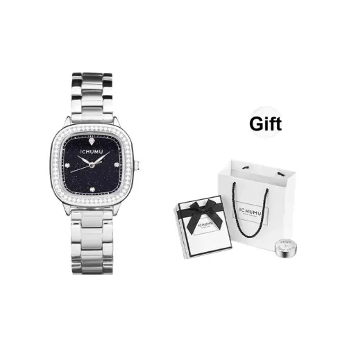 ICHUMU Кварцевый механизм женские часы 32 мм * 32 мм * 7 мм черный