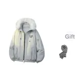 Дракон Ridge Серый [Белый Плюшевый] с шарфом в узор "гусиная лапка"