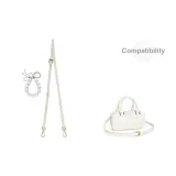 [Двухкомпонентный комплект] Плечевой ремень через плечо 95-124 см + жемчужное украшение