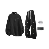 Чёрный + Чёрный Джинсы (В комплекте с Брошью)