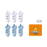 6 пар (Белый 3, Светло-синий 3)