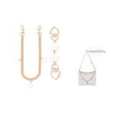 [Золотистый] Вишневый цветок Удлинитель цепи 15 см + Декоративная цепь 45 см