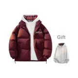 Бордовый (с клетчатым внутренним слоем, свитшот)