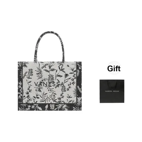 VANESSA HOGAN Ткань Тоут Сумка Сумка для покупок Сумка на плечо Сумка обычная Женская Черная