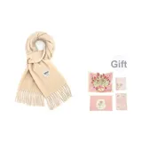 Бежевый+Розовый Открытка+Конверт+Наклейка