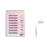 Ukiss — это прохладный ветер с клей-бесплатными накладными ресницами (48 кластеров) для круглых глаз феи