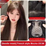 Шелк, гороховый узор, позиционирование стиля на лоб, [7*11 мокко], 35 см