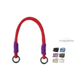 Красный фиолетовый шнурок с шармом