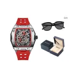 Серебряный Красный [Бесплатно Модные Солнцезащитные Очки]