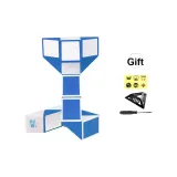 24-секция Кубик Рубика Сине-белый [Включает Основу*1, Штуцер*1, Логотип*1]