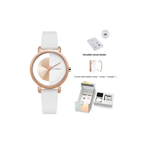 KLASSE14 Imperfect Collection Наручные часы Кварцевый механизм Резиновый ремешок 32 мм Белый циферблат Унисекс IM18RG007W