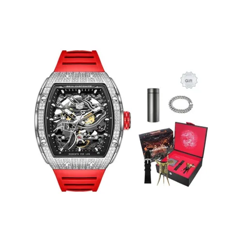 GEYA Автоматический механический механизм Унисекс Часы 51mm*16,1mm*46,5mm Скелет