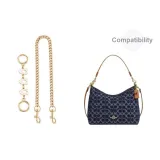 Белый 3C + Декоративная цепочка 47 см - Золотистый