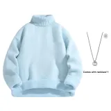 Синий флисовый, с ожерельем