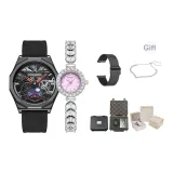 Black Planet + Peach Pink [Стальной браслет Комплект]