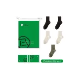 5 упаковок (2 упаковки черный + 2 упаковки белый + зеленый)