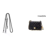 Белый, застежка, цепь