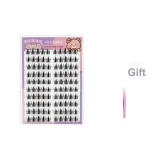 Клей-Бесплатно Осенний Кленовый Накладные ресницы + Золотистая пинцет