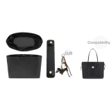 Средний комплект из двух частей [Черный, без слоя, подкладка + накладки на плечи для снятия давления] с бесплатным украшением