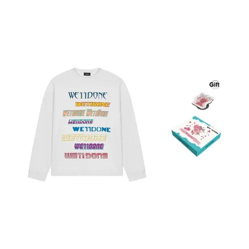 WE11DONE Свитшот Осенний Унисекс Белый