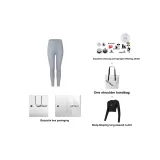 Griffin Серый + Черный Формирующий тело Длинный рукав Футболка (2 упаковки в коробке)