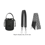 Кожа, короткий, портативный, 39 см + шелковый шарф с принтом