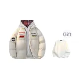 Шляпа цвета экрю в клетку (в комплекте с круглым вырезом свитшот)