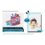 Целая коробка с Skullpanda, блестящие рождественские подвесные карточки