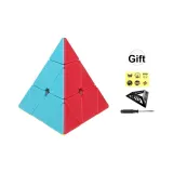 Пирамида S2 Кубик Рубика Многоцветный [Включает Основу*1, Штуцер*1, Логотип*1]