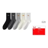 5 пар (Черный + Темно-серый + Светло-серый + Экрю + Белый)