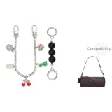 [Silver] Черный жемчуг + Многоэлементная декоративная цепь 30 см