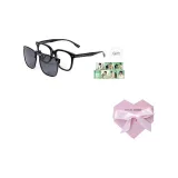 Рамка + Нижняя заколка-на линзы, черный + H87017C1 + Коробка на День влюбленных