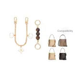 [Золотистый] Амбра Жемчужный + Лунный Декоративная Цепь 30 см