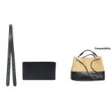 [Двухкомпонентный комплект] Черный через плечо + Черный маленький вкладыш