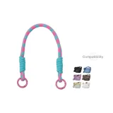 Зеленый, розовый, красный шнурок с шармом