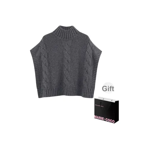 MARIE·COCO Серый Жилет Майка Женские Жилеты