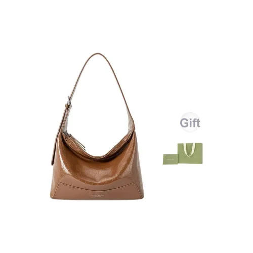 VANESSA HOGAN Коровья кожа Через плечо Подмышечный Сумка на плечо Женские Обсидиановый черный Yadan Коричневый Анкора красный Полночный черный