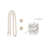 Белый, кожа, цепь, 100 см [включает модифицированные аксессуары]