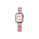 Розовый - Wave Pattern Magnetic Strap + Apple Bear Sticker