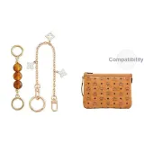 [Коричневый Средний Двухкомпонентный Комплект] Средний Коричневый Жемчужный Удлинитель Цепь + Декоративная Цепь (Включает Пружинное Кольцо)