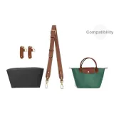 [Трехкомпонентный комплект] Маленький шалфейно-зеленый плечевой ремень 86-103 см + черный стиль отделения, бумага DuPont, подкладка